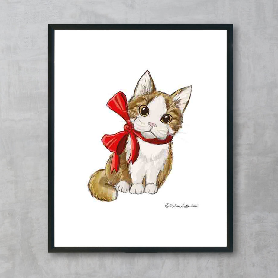 Fishing Kitty Fine Art Print – True North Creations